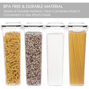 Set di 4 Contenitori Ermetici per Pasta da 2,8L con Coperchi, Senza BPA, per Organizzazione Dispensa e Conservazione Alimenti - Product Image 4