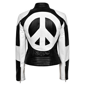 Custom 100% Genuine Napa Leather KYLIE MINOGUE Inspired Ladies Leather <b>Biker</b> <b>Jacket</b> Quilted RED HEART Timebomb Movie <b>Jacket</b> - Product Image 2