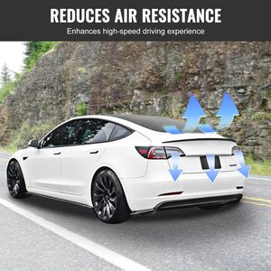 สปอยเลอร์ GT Wing 48.2นิ้วสำหรับเทสลารุ่น3ความแข็งแรงสูง ABS สปอยเลอร์แข่งรถสีดำด้านปีกหลังรถสปอยเลอร์ - Product Image 5