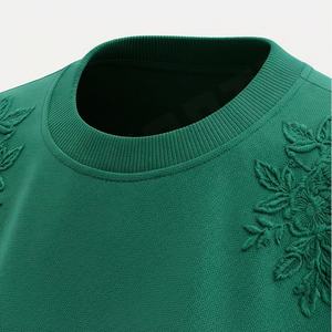 Camisetas Bordadas para Mujer en Color Personalizado, Diseño Moderno y Cómodo con Bordado, Perfectas para Uso Diario - Product Image 4