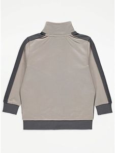 Ensemble de survêtement color block pour garçons, sweat-shirt à fermeture éclair intégrale et pantalon respirant, tenue décontractée d'automne, coupe régulière - Product Image 5