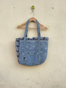 Sac fourre-tout matelassé léger bohème de couleur unie, grande capacité, en coton, pour femmes, toutes saisons, vente en gros - Product Image 3