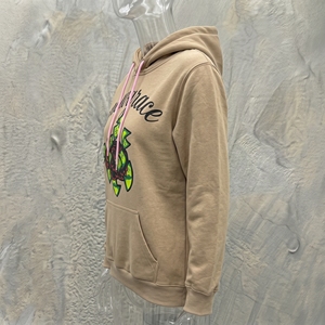 เสื้อฮู้ดผู้ชาย Snowgrace สีแทน ผ้าเฟรนช์เทอร์รี่ 100% คอตตอน พิมพ์ลายโลโก้ด้านหน้า มีกระเป๋า ทรงปกติ สไตล์ฤดูใบไม้ร่วง - Product Image 3