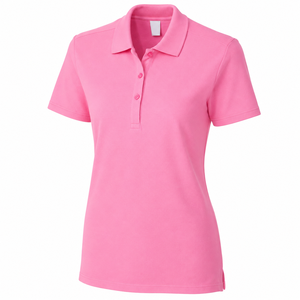 เสื้อโปโลผู้หญิง พิมพ์ลายโลโก้ด้วยผ้าไหมคุณภาพสูง 100% ผ้าฝ้าย - Product Image 6