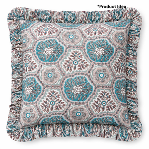 Jaipur Handcrafted Pure Cotton Block Print Fabric Yard Indian Floral Textile Eco Friendly Durable Soft <b>Machine</b> Luxurious - Product Image 3