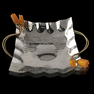 Platos de bandeja de servicio de último diseño decorativo de acero inoxidable para hotel y restaurante en casa - Product Image 1