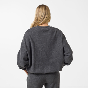 Sudadera con Capucha de Manga Larga para Mujer, Diseño OEM, Logotipo Bordado, Felpa Francesa de Algodón, Talla Grande - Product Image 5