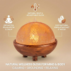 Lámpara de Sal Decorativa con Forma de Domo del Himalaya, Precio al por Mayor, Lámpara de Sal con Forma de Domo del Himalaya - Product Image 2