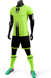 Tenue de football professionnelle unie, anti-humidité, à séchage rapide, sans logo, pour équipe. - Product Image 3