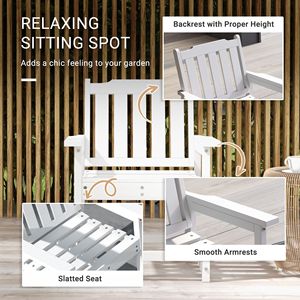 Poltrona da Esterno Impilabile in PP Bianco con Schienale a Doghe per Giardino, Prato e Aree Piscina - Product Image 4