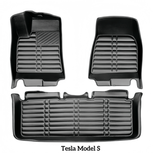 Tapis de voiture en cuir 5D de luxe à couverture intégrale pour Tesla Model 3, insonorisant, écologique, facile à nettoyer - Product Image 6