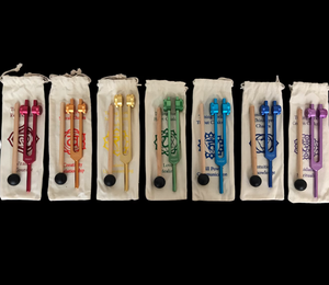 Ensemble professionnel de diapasons pour chakras avec support - 8 pièces - incluant la recherche de la vocation spirituelle - Product Image 5