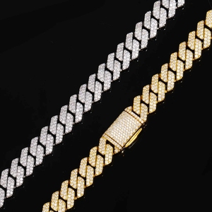 Cadenas y Collares de Moissanita VVS, Estilo Hip Hop, Plata de Ley 925, Chapado en Oro, Cadena Cubana para Hombre, Certificado IGI, Regalo - Product Image 5