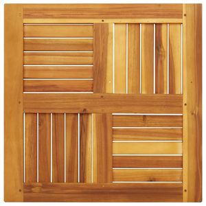 Ripiano da tavolo in legno massello 23.6 \ "x23.6 \" x0.8 \ "Design quadrato - Product Image 6