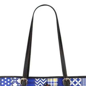 Ladies Greek Letter Inspired Tote Bag Sorority Style Casual Shoulder Handbag Reusable Shopping Carry Bag for College Travel - Product Image 2