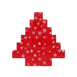 Caja de <span class=keywords><strong>Calendario</strong></span> de Adviento con Forma de Árbol de Navidad, Cajas de Regalo de Cartón Personalizadas con 24 Cajones - Product Image 2