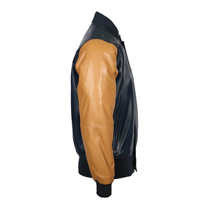 แจ็กเก็ตทีมตัวแทนแบบลำลองสำหรับฤดูหนาวแจ็คเก็ตหนังแท้พร้อมโลโก้ปัก - Product Image 6