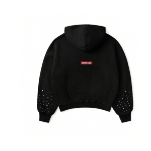 Nuevas sudaderas con capucha de forro polar grueso 100% algodón con pedrería, personalizables con logotipo, a la moda, para mujer, talla grande. - Product Image 2