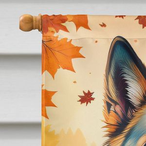 Belgian Tervuren Fall House <b>Flag</b> Large Porch Sleeve <b>Pole</b> Decorative Yard Banner Wall Hanging Polyester Artwork - Product Image 3