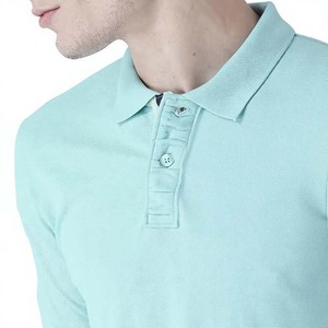 เสื้อโปโลแขนสั้นผู้ชาย สีพื้น ผ้าฝ้าย ทรงปกติ สวมใส่สบาย ระบายอากาศได้ดี ดีไซน์กระดุม เสื้อโปโลผู้ชายสำหรับฤดูร้อน - Product Image 2