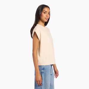 Camiseta de Manga Corta Personalizada para Mujer, Estilo Jersey, Color Sólido, Verano, Logotipo Personalizado, Top Corto, Moda Boutique - Product Image 3