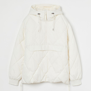 Diseña Tu Propio Logotipo, Chaqueta Acolchada de Invierno para Mujer, Manga Corta, Color Sólido, Impermeable, con Capucha Desmontable, Poliéster/Nailon - Product Image 4