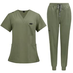 Uniforme de Enfermera Personalizado, Túnica de Trabajo, Uniforme Suave y Elástico para Mujer, Uniforme para Spa, Salón de Belleza, Uniformes Médicos Estampados - Product Image 4