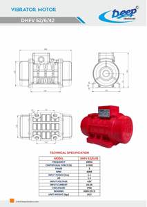 Moteur asynchrone triphasé robuste DHFV 52 6 42 Series, à montage sur pied, avec appareil de refroidissement intégré - Product Image 3