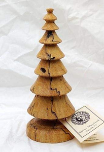Sapin de Noël en bois massif fait main personnalisable de haute qualité pour la décoration des fêtes - Product Image 6