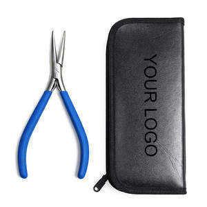 Pinzas Profesionales para Extensiones de Cabello de Acero Inoxidable, Herramienta de Micro Anillos para Salón con Agarre Antideslizante, Venta al Por Mayor OEM - Product Image 1