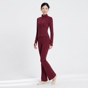 <b>Women</b> Yoga Set Full Zip Jacket <b>Flare</b> <b>Leggings</b> Activewear Fitness Outfit - Product Image 3