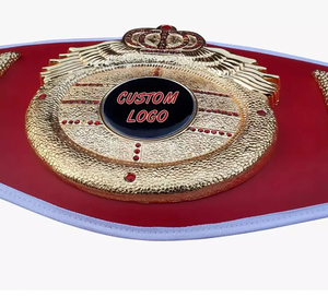Cinturón de Campeonato de Boxeo y Lucha Libre Personalizado, Profesional, de Cuero y Metal, 2 cm de Grosor, Tamaño Personalizable - Product Image 5