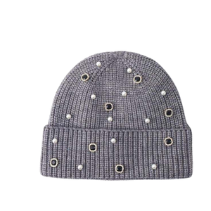 Gorros de Punto Jacquard Personalizados al por Mayor, con Pedrería, Estampado Gráfico por Sublimación, Gorro de Invierno, Proveedor de Fábrica, OEM - Product Image 2