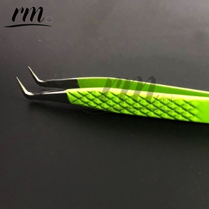 Pinzas para Extensión de Pestañas Mega Volumen con Logotipo Personalizado Profesional de RMI Wholesale, Punta de Fibra, Acero Inoxidable de Precisión, Antimagnéticas - Product Image 5