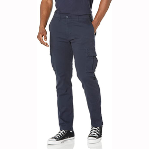 Cheap Men's Casual Straight <b>Cargo</b> <b>Pants</b> with 100% Cotton Canvas Waterproof Breathable & Eco-Friendly Design for <b>Work</b> Travel Use - Product Image 1