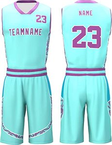 Uniforme de Baloncesto Unisex de Diseño Personalizado, 100% Poliéster, Transpirable, Antiarrugas, sin Mangas, Cuello en V, Logotipo Personalizado en la Parte Delantera - Product Image 4