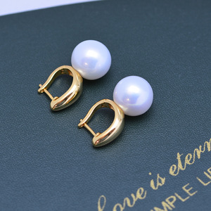 Pendientes de Perlas Redondas Blancas de Agua Dulce de 11-12 mm para Mujer, Plata S925, Luz Intensa y Defectos Sutiles, Diseño Multiusos - Product Image 5