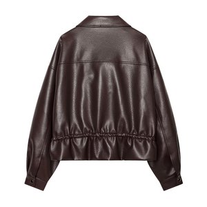 2026 Herbst Neue Modische Damen Freizeitjacke im Vintage-Stil, Winddicht, Umweltfreundlich, Gewebt, Schlicht, Vielseitig, mit Verstellbarer Taille, Kaschmir - Product Image 2