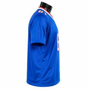 Maillot de football américain personnalisé pour homme, respirant, en mesh, à manches courtes, uniforme d'équipe, col en V, entraînement, nom d'équipe personnalisé, maillot de sport - Product Image 3