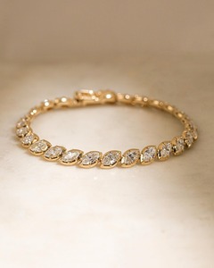 8+ Carat Lab Grown Diamond Tennis Bracelet Round Brilliant Cut IGI Certified 9k-18k <b>Solid</b> <b>Gold</b> Luxury Hira Chain <b>Bangle</b> Sale - Product Image 4