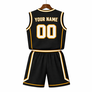 ชุดบาสเก็ตบอลแบบสั่งทำ OEM ไซส์ใหญ่พิเศษ ผ้าโพลีเอสเตอร์ 100% ระบายอากาศ แห้งเร็ว พิมพ์ลายชื่อและหมายเลขผู้เล่น - Product Image 2