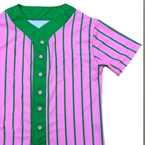 Camiseta de béisbol personalizada D9 Sorority, manga corta, lisa, con su logotipo bordado personalizado, camiseta de béisbol con botones completos. - Product Image 5