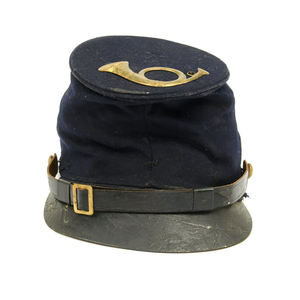 Kepis de Lana Gris Confederados con Banda Roja CS del Ejército de la Guerra Civil Americana - Product Image 1