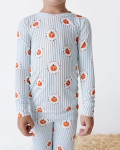 Pyjamas personnalisés en coton 100% pour nouveau-nés, combinaison pour bébé, ensembles de vêtements pour enfants, vêtements pour enfants, vêtements en bambou, produits pour bébés - Product Image 5