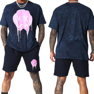 Pantalones Cortos de Moda Urbana con Diseño Moderno para Hombre, Lavado Ácido, Color Sólido, Talla Adulto - Product Image 6