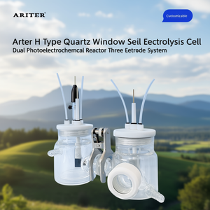 Ariter H Type Quartz <b>Window</b> <b>Seal</b> Electrolysis Cell Dual Photoelectrochemical Reactor Three Electrode System - Product Image 3