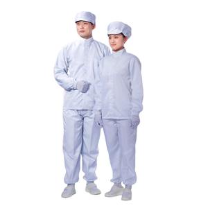 Uniforme de Trabajo para Fábrica de Alimentos, Unisex, Cuello Redondo, Manga Larga, con Rayas de 5mm, Antiestático, para Cuarto Limpio, ESD, Chaqueta y Pantalones de Laboratorio - Product Image 1