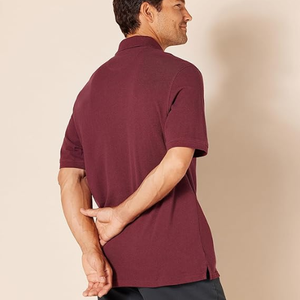 Polo en piqué de coton à manches courtes coupe classique pour homme – Commande en gros – Essentiels Polo pour hommes – Usine du Bangladesh - Product Image 2