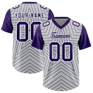 Adult American Football Jersey Spandex Blend Digital Print Custom Color Design Your Own Supplier Premium Performance - Product Image 1