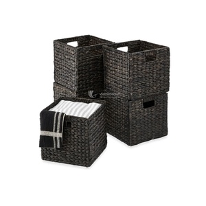 Woven <b>Basket</b> For Home Decor, Eco Friendly Water Hyacinth Plant Pot Laundry/<b>Storage</b> <b>Baskets</b> From Vietnam Handicraft - Product Image 5